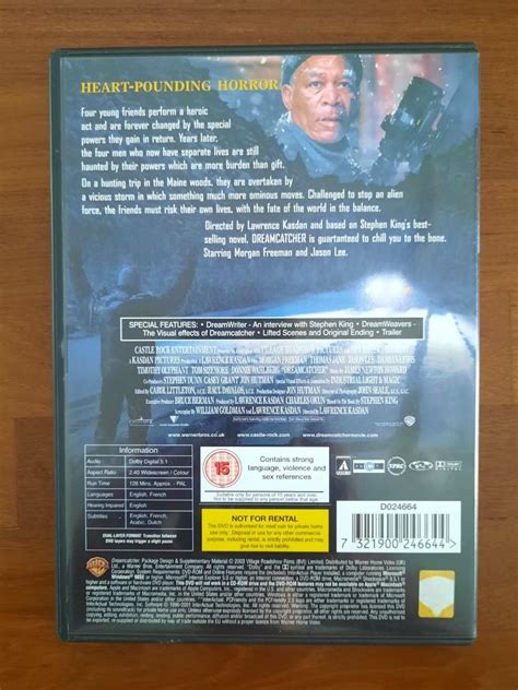 Dreamcatcher 2003 Dvd Stephen King Hobbies And Toys Music And Media
