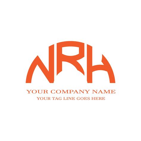 NRH letter logo creative design with vector graphic 8144682 Vector Art ...