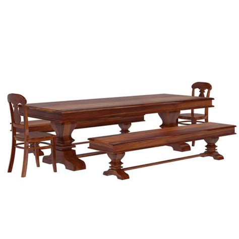 Traditional Bench And Table Set Remon Furniture Boutiq Wooden