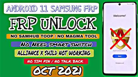 All Samsung Android Frp Bypass Alliance Shield X Not Working