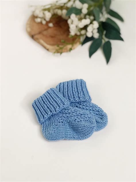 Chaussettes de bébé tricotées chaussettes en laine mérinos Etsy