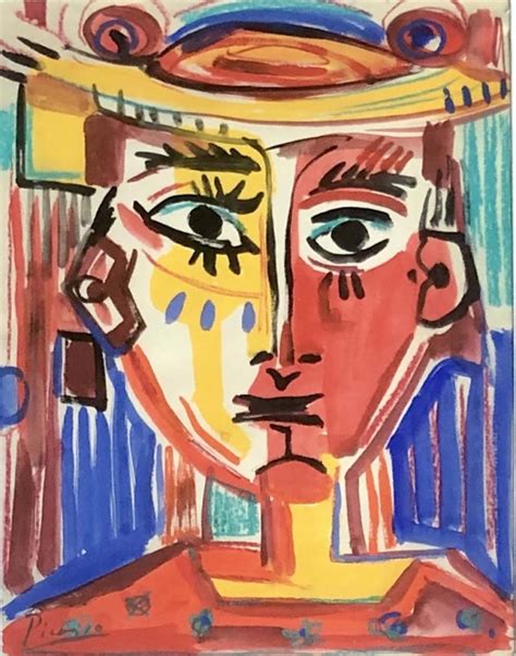 Sold At Auction Pablo Picasso Mixed Media Figurative Work V