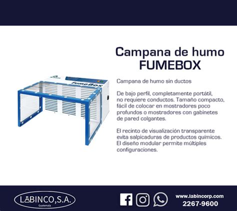 Campana De Humos Fumebox Labinco S A