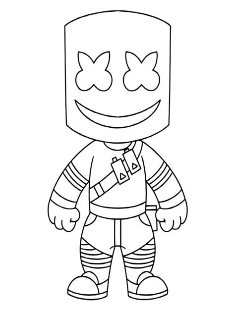 Fortnite Coloring Pages Drop In Battle Royale Adventure