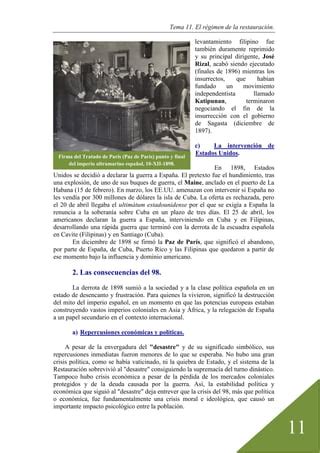 La Restauración Primera parte IES Sabuco PDF