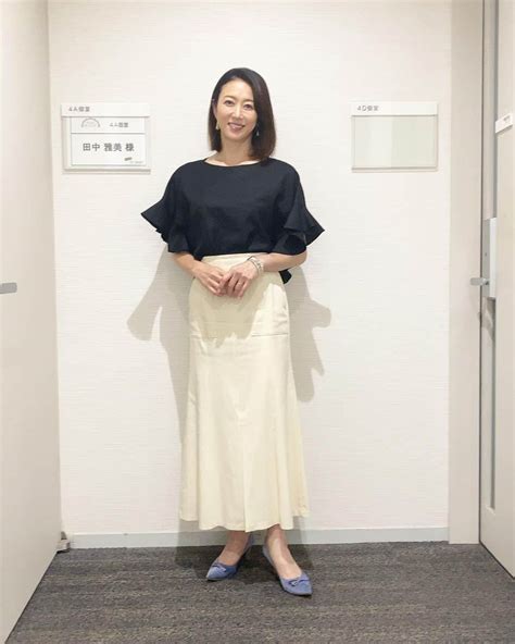 田中雅美さんのインスタグラム写真 田中雅美instagram「8月30日 テレビ朝日「グッドモーニング」で着用した衣装はこちらでした