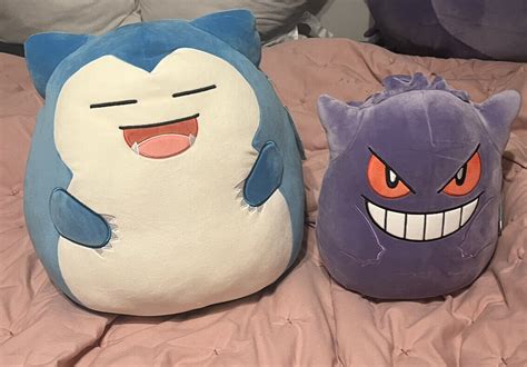 Pokemon Squishmallow Gengar Inch And Snorlax Inch Values Mavin