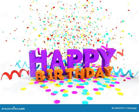 Happy Birthday Card Design Stock Image 42633127
