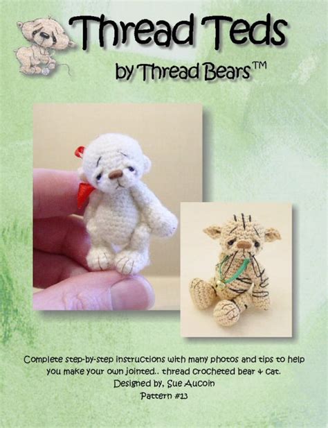 Thread Bears PDF crochet pattern MiNiaTuRe BeaR & CaT 13 | Joann's Arts & Crafts Finds