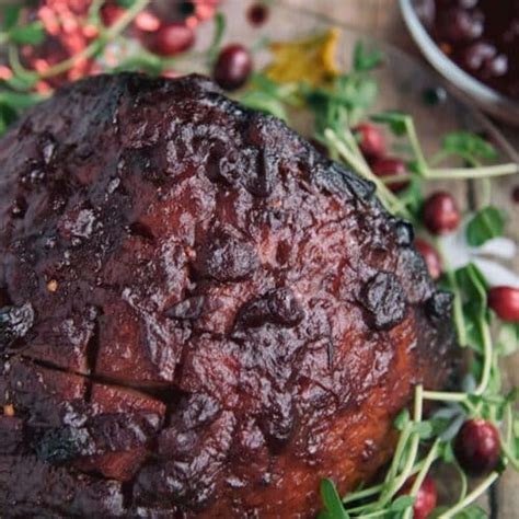 Cranberry Glazed Oven Roasted Ham Recipe Paleo Leap