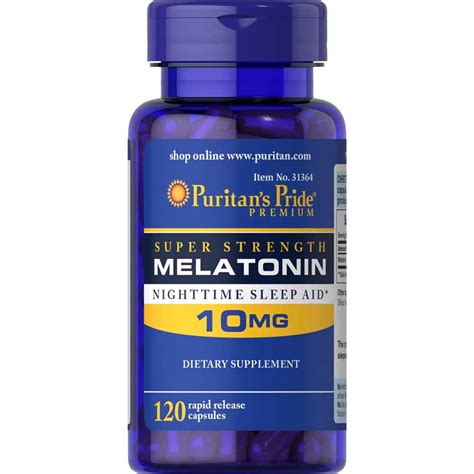 Melatonina 10 Mg 120 Capsulas Puritans Pride Baratazo Ecuador