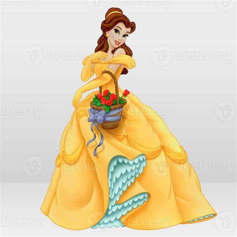 Belle Beast Cinderella Ariel Princess Jasmine Princess Belle Cartoon ...