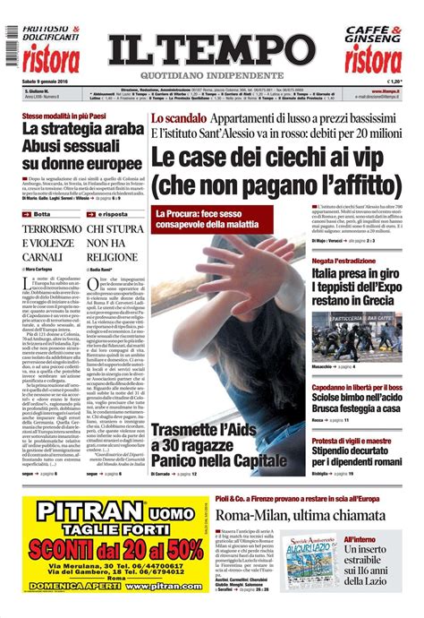 Le Prime Pagine Dei Quotidiani Che Sono In Edicola Oggi 9 Gennaio 2016 Secolo Ditalia