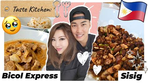 Taste Kitchen Koreans Try Cooking Filipino Food 🫠🫣🤤 Sisig Bicol