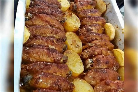 Tulipas No Forno Batatas O Corte Mais Delicioso Do Frango Bem