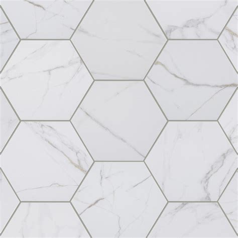 Mohawk® Ristoria Calacatta Gold 8 X 9 Porcelain Hexagon Floor And Wall