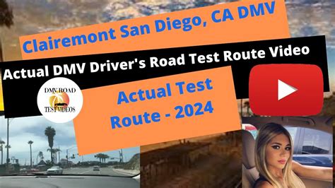 Actual Test Route Clairemont San Diego Ca Dmv Behind The Wheel