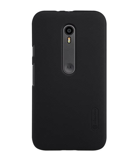 Nillkin Hard Shell Back Cover Case For Moto G3 Black Plain Back