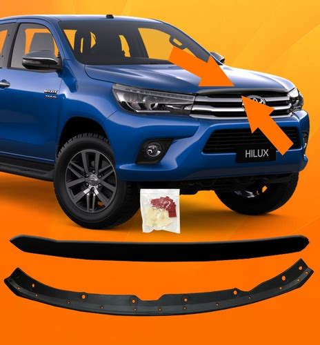 Friso Preto Grade Dianteira Toyota Hilux Srv 2016 2017 DFeB Auto