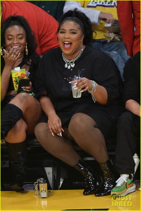 Lizzo Bares Her Thong While Twerking At The Lakers Game Photo