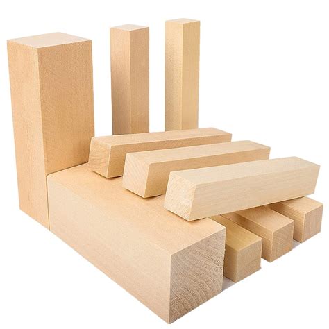 Buy Wowoss Pack Basswood Carving Blocks Set Unfinished Basswood