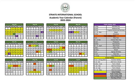 School Calendar & Term Dates – Straits International School Rawang