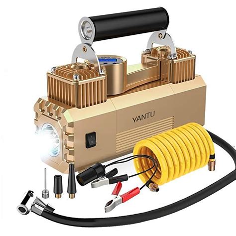 Yantu Digital Double Cylinder Air Compressor Pump Heavy Duty Portable