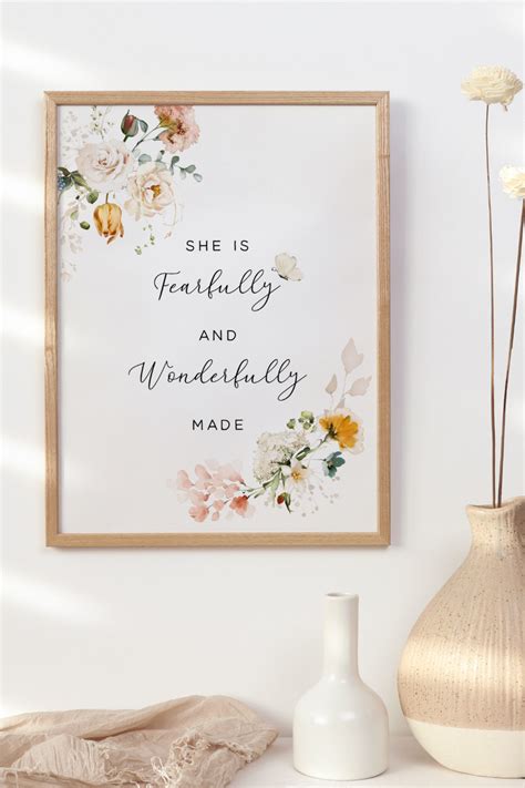 She Is Fearfully And Wonderfully Made Psalm Girls Etsy In