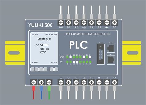 Controlador Lógico Programable Plc Con Diseño Plano De Entrada Y Salida