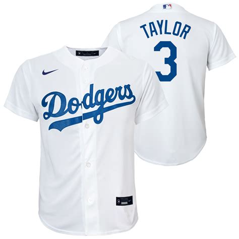 Chris Taylor Jersey - LA Dodgers Replica Adult Home Jersey