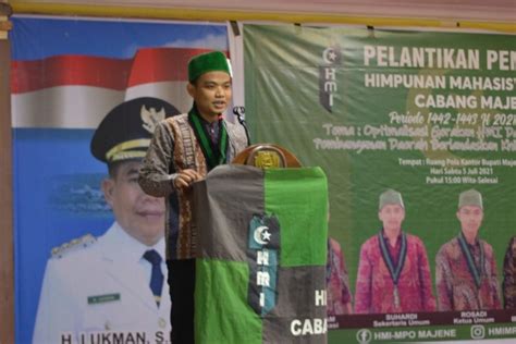 Wasekjen Pb Hmi Mpo Ukhy Sukirman Lantik Cabang Majene