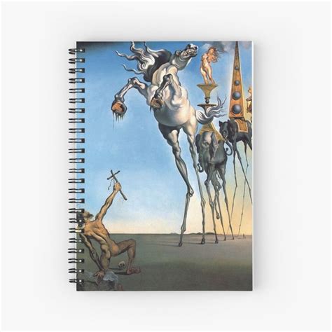 Salvador Dal The Temptations Of St Anthony Spiral Notebook By