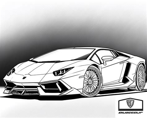 Omalovánky Auto Lamborghini 2 Omalovánky K Vytisknutí Zdarma