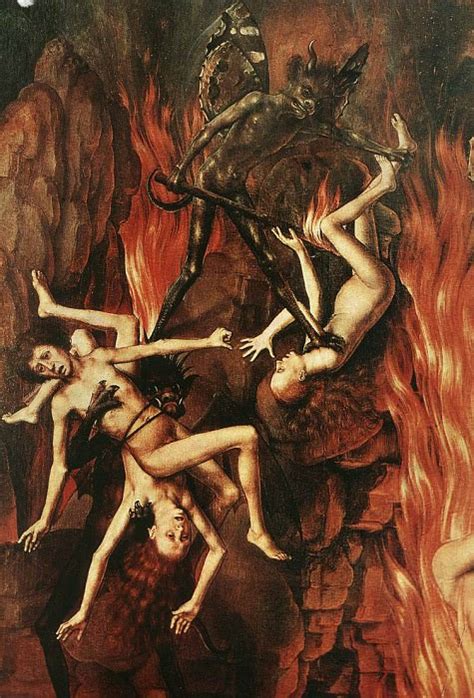 Last Judgment Triptych Open Detail Hans Memling