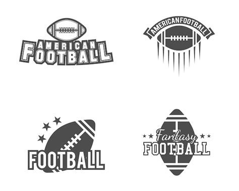 Premium Vector American Football Logos Bundle