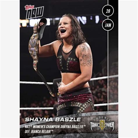 Nxt Womens Champion Shayna Baszler Def Bianca Belair Nxt Topps Now