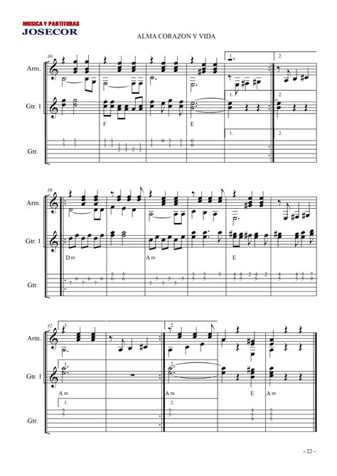 M Sica Y Partituras Josecor Alma Coraz N Y Vida
