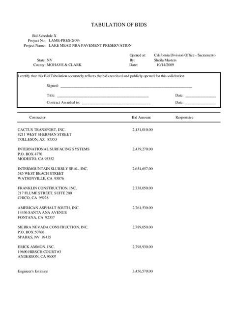 Fillable Online Flh Fhwa Dot X Tabs Xls Fax Email Print PdfFiller