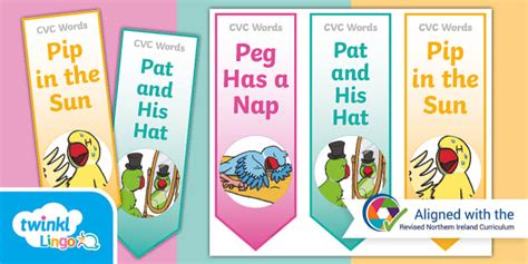 Stage Peg Pat And Pip Cvc Bookmarks L Enseignant A Fait