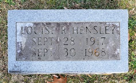 Louise Rosa Mcfalls Stanley Hensley Find A Grave Reminne