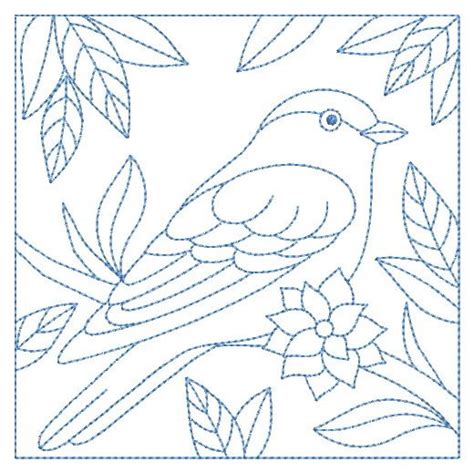 Redwork Birds Quilt OregonPatchWorks In 2024 Bird Embroidery