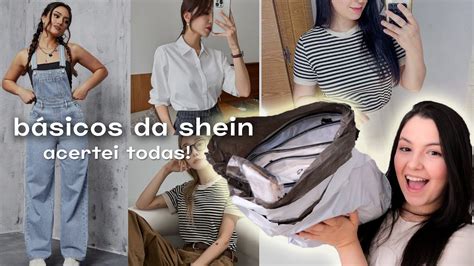 comprinhas SHEIN peças básicas para montar guarda roupa inteligente