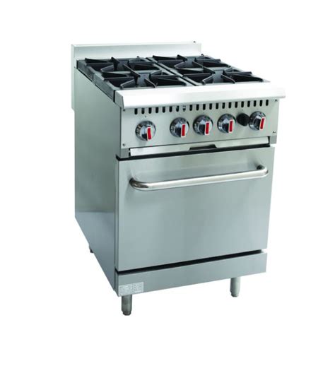 CHEFONIC 4 Open Burner Range With Oven S24 6 Kitchen Equipment Online