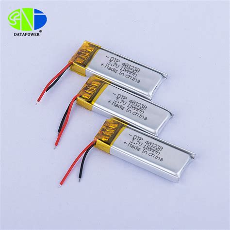 UL CB KC CE IEC62133 Approve 3 7v 110mAh Lithium Polymer Battery 401230