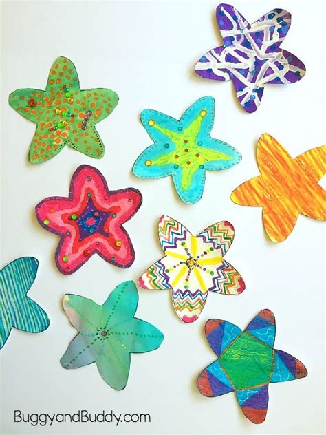 Easy Starfish Craft For Kids With Free Printable Template Artofit