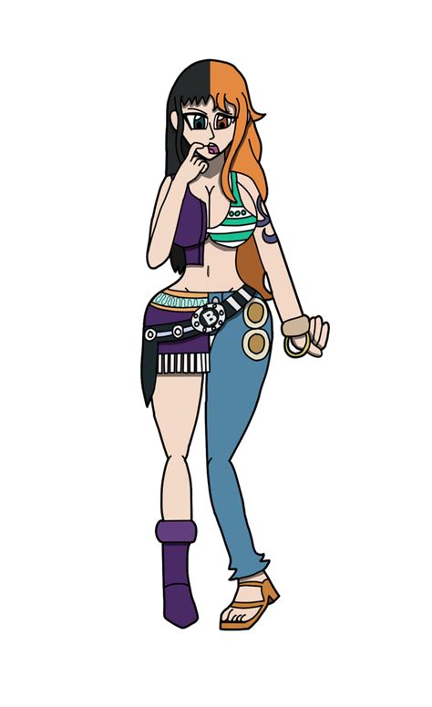 Nami Nico Halved Fusion By Mariobrosfan83 On Deviantart