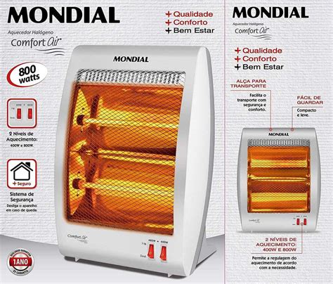 Aquecedor Halógeno Comfort Air Mondial A 09 Promotop