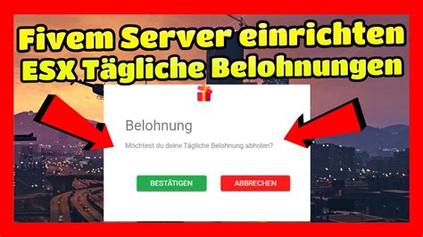 Fivem Server Einrichten 61 Esx Tägliche Belohnungen System