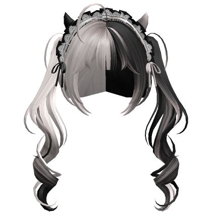 Curled Pigtails With Gothic Headband Silver S Code Price Rblxtrade