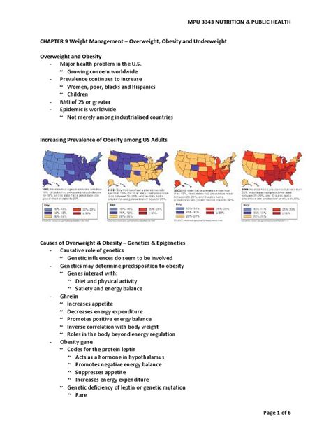 Chapter 9 Weight Management Overweight Obesity And Underweight